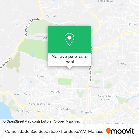 Comunidade São Sebastião - Iranduba / AM mapa