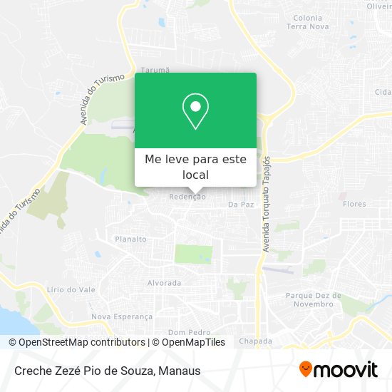 Creche Zezé Pio de Souza mapa