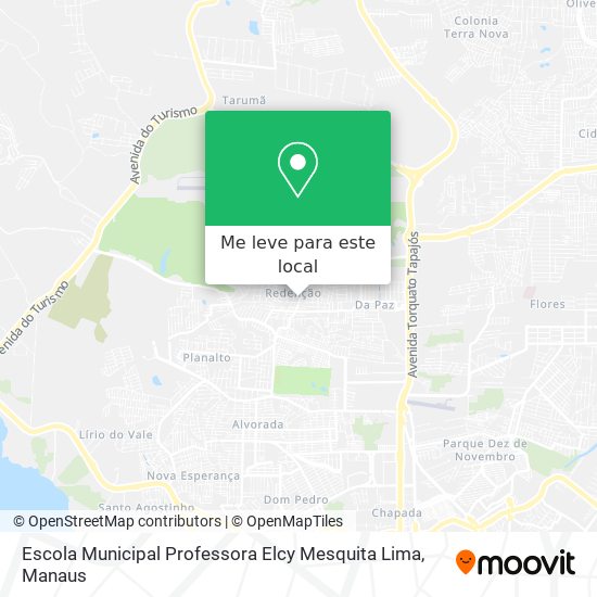 Escola Municipal Professora Elcy Mesquita Lima mapa