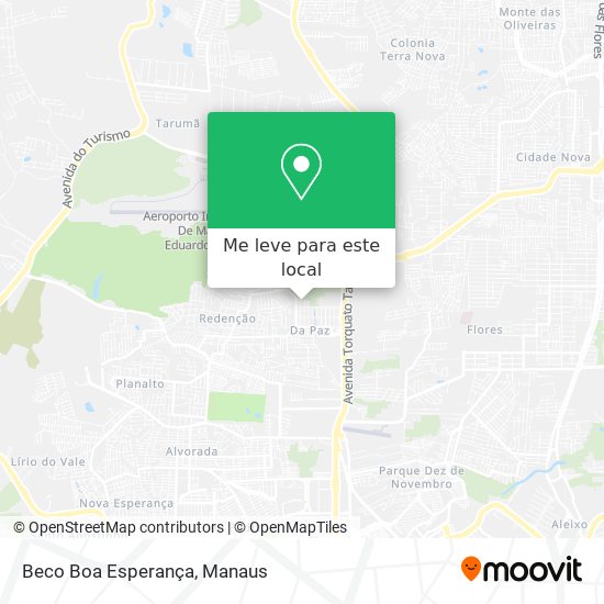 Beco Boa Esperança mapa