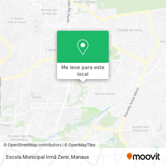Escola Municipal Irmã Zenir mapa