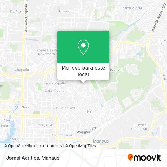 Jornal Acritica mapa