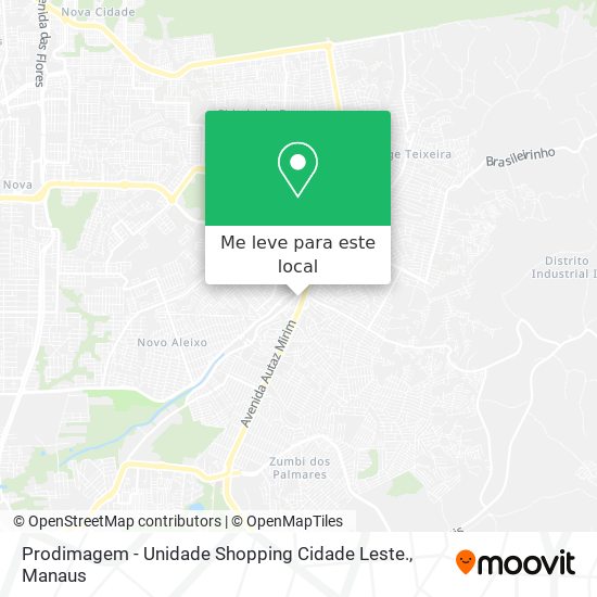 Prodimagem - Unidade Shopping Cidade Leste. mapa