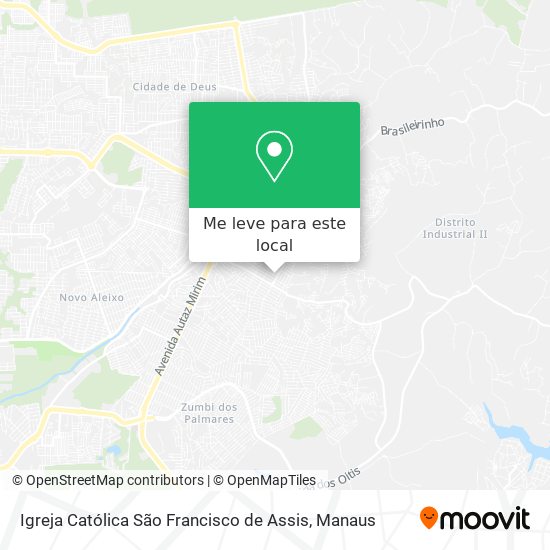 Igreja Católica São Francisco de Assis mapa