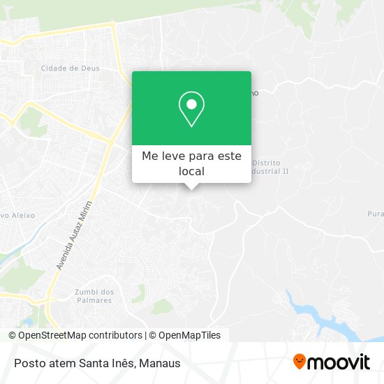 Posto atem Santa Inês mapa