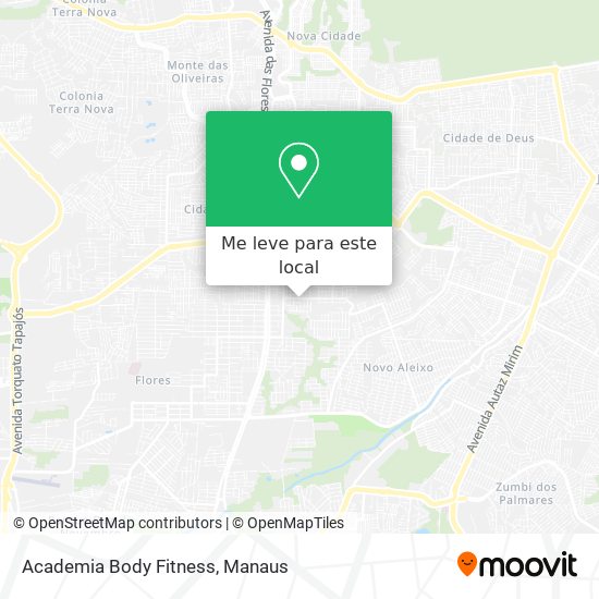 Academia Body Fitness mapa