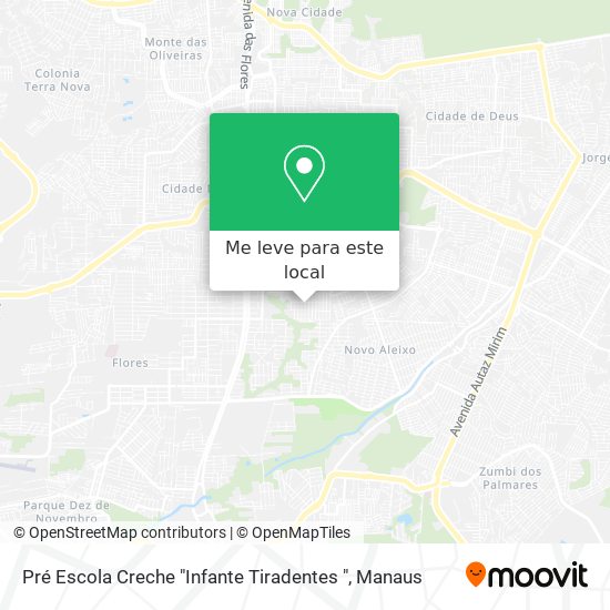 Pré Escola Creche "Infante Tiradentes " mapa