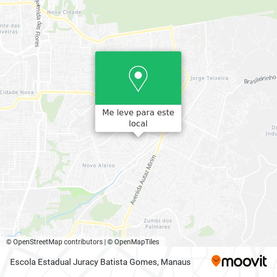 Escola Estadual Juracy Batista Gomes mapa