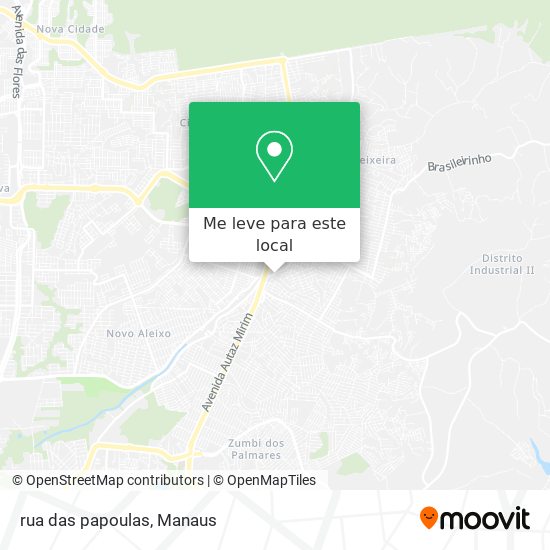 rua das papoulas mapa