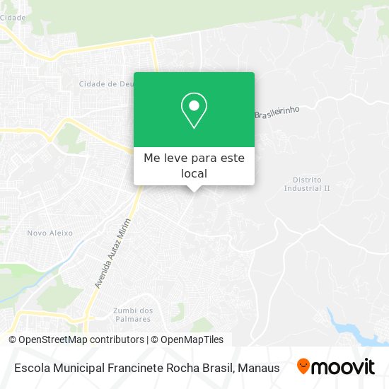 Escola Municipal Francinete Rocha Brasil mapa