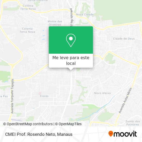 CMEI Prof. Rosendo Neto mapa