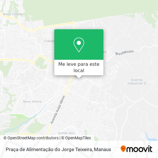 Praça de Alimentação do Jorge Teixeira mapa