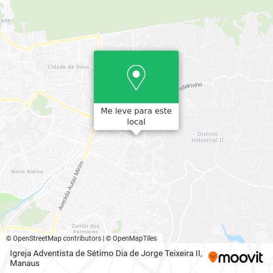 Igreja Adventista de Sétimo Dia de Jorge Teixeira II mapa