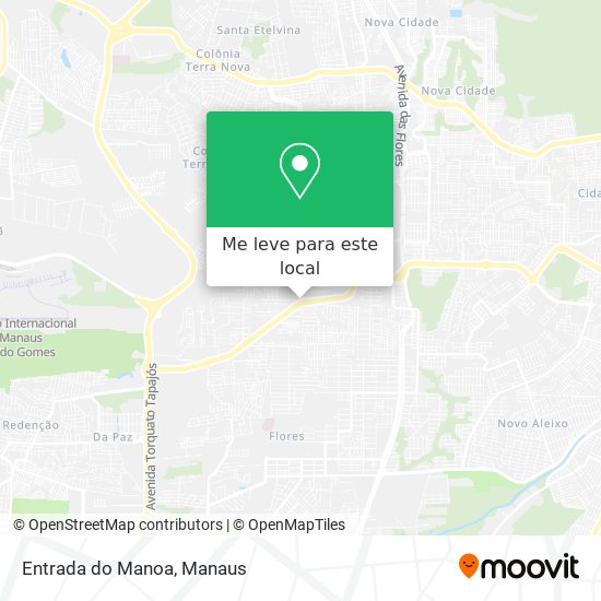Entrada do Manoa mapa