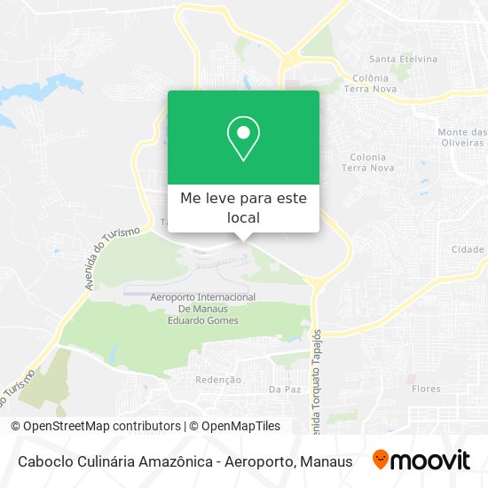 Caboclo Culinária Amazônica - Aeroporto mapa