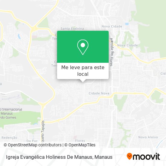 Igreja Evangélica Holiness De Manaus mapa