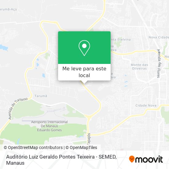 Auditório Luiz Geraldo Pontes Teixeira - SEMED mapa