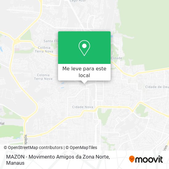 MAZON - Movimento Amigos da Zona Norte mapa