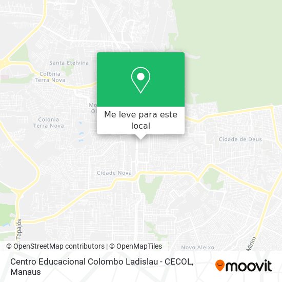 Centro Educacional Colombo Ladislau - CECOL mapa