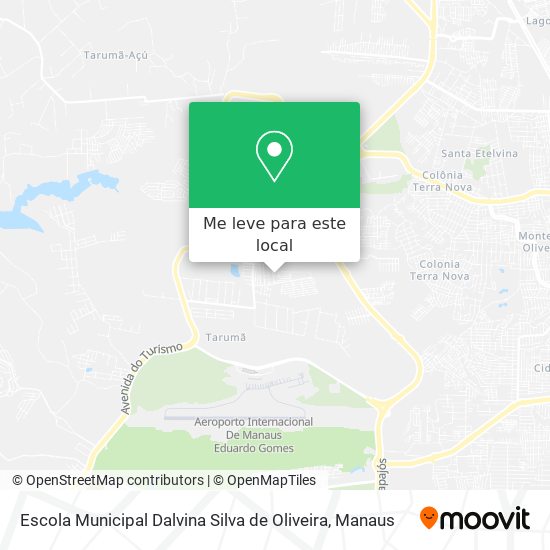 Escola Municipal Dalvina Silva de Oliveira mapa