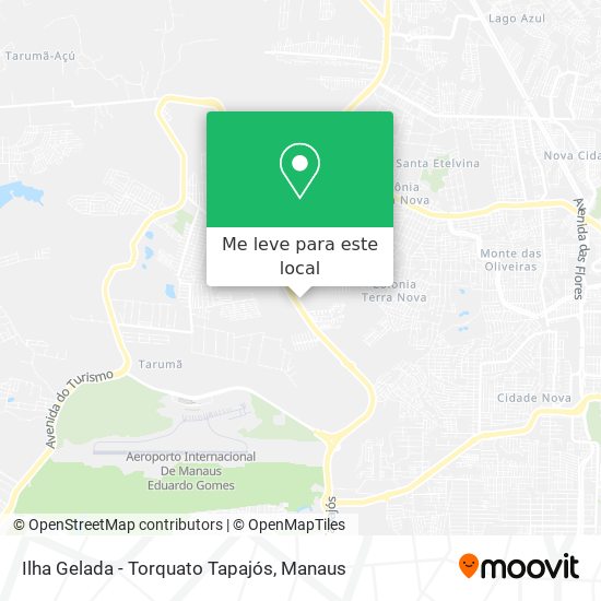 Ilha Gelada - Torquato Tapajós mapa