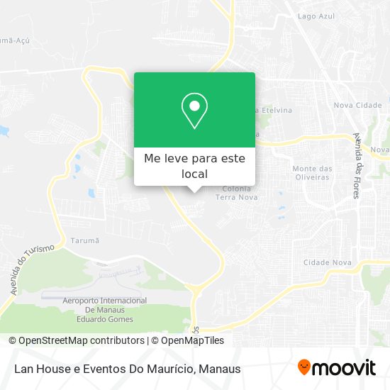Lan House e Eventos Do Maurício mapa