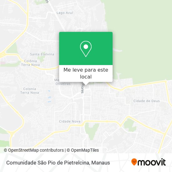 Comunidade São Pio de Pietrelcina mapa