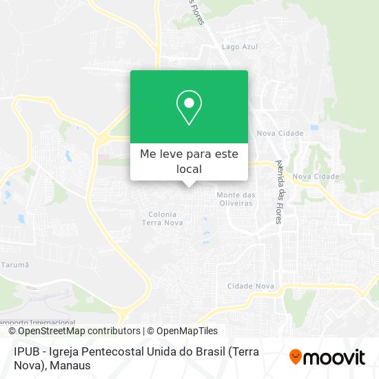 IPUB - Igreja Pentecostal Unida do Brasil (Terra Nova) mapa