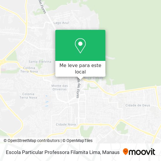 Escola Particular Professora Filamita Lima mapa