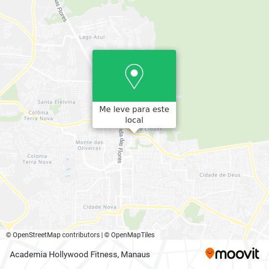 Academia Hollywood Fitness mapa