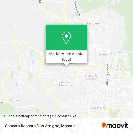 Chácara Recanto Dos Amigos mapa