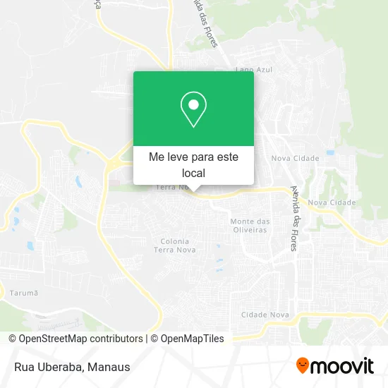 Rua Uberaba mapa