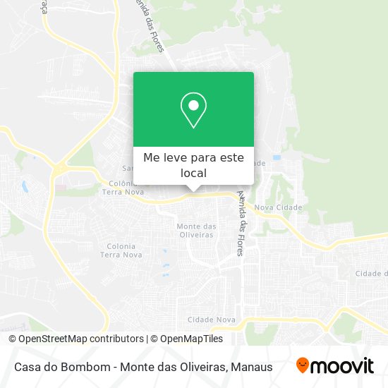 Casa do Bombom - Monte das Oliveiras mapa