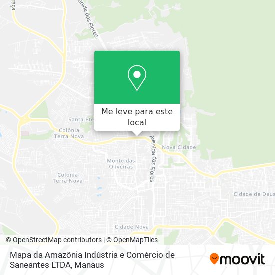 Mapa da Amazônia Indústria e Comércio de Saneantes LTDA mapa