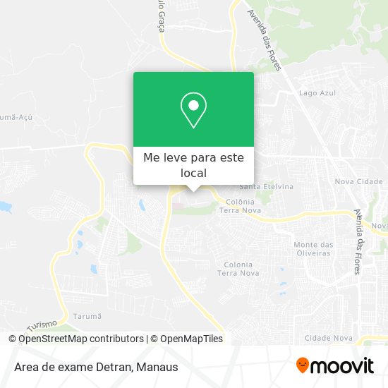 Area de exame Detran mapa