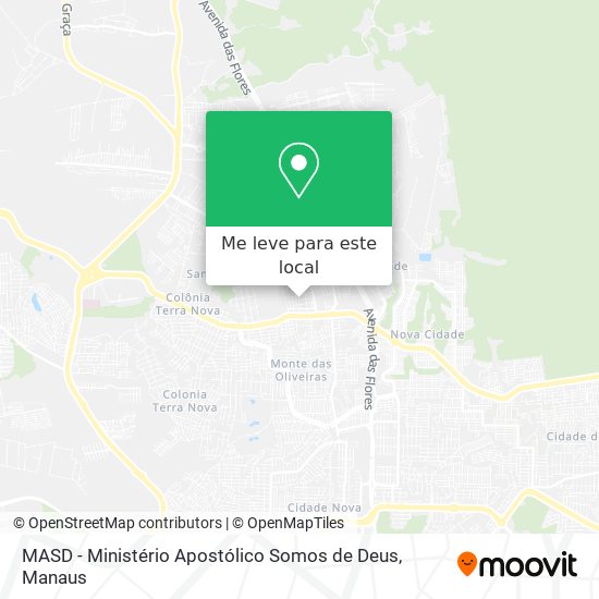 MASD - Ministério Apostólico Somos de Deus mapa
