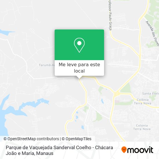 Parque de Vaquejada Sanderval Coelho - Chácara João e Maria mapa
