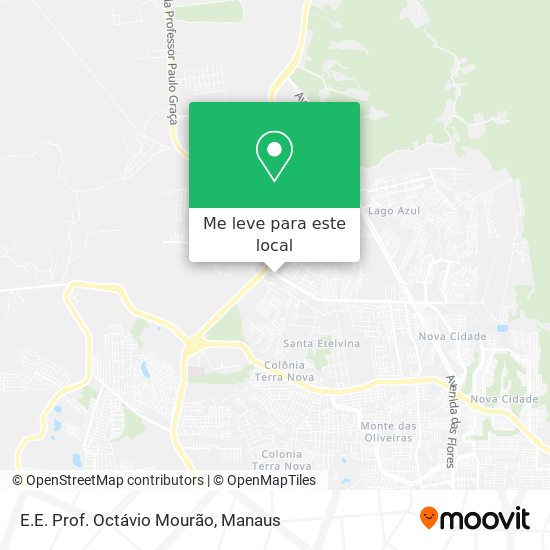 E.E. Prof. Octávio Mourão mapa