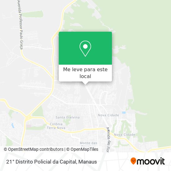 21° Distrito Policial da Capital mapa