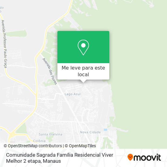 Comunidade Sagrada Família Residencial Viver Melhor 2 etapa mapa