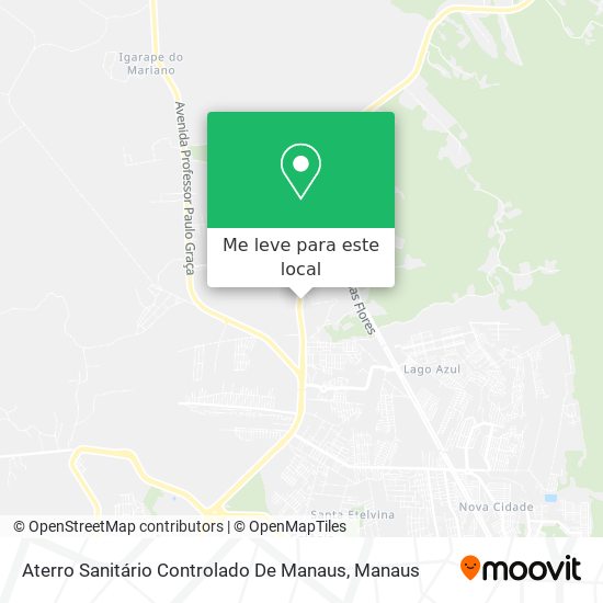 Aterro Sanitário Controlado De Manaus mapa