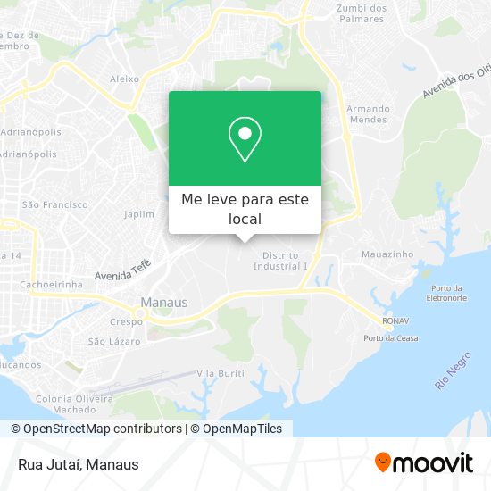 Rua Jutaí mapa