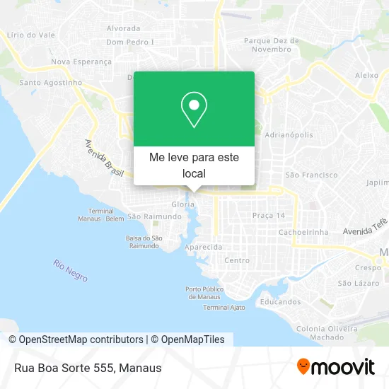 Rua Boa Sorte 555 mapa