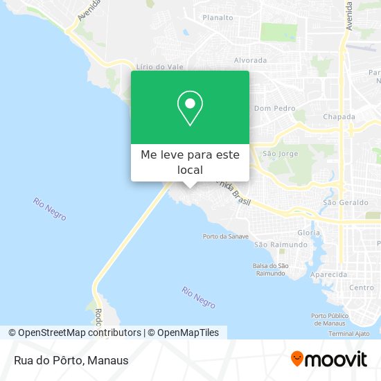 Rua do Pôrto mapa