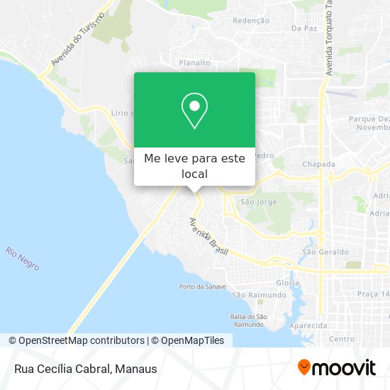 Rua Cecília Cabral mapa