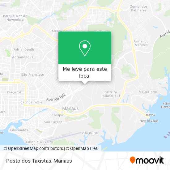 Posto dos Taxistas mapa
