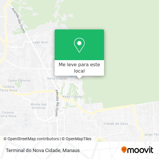 Terminal do Nova Cidade mapa