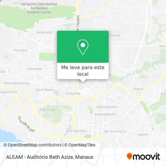 ALEAM - Auditório Beth Azize mapa