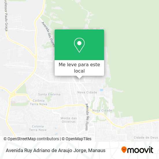 Avenida Ruy Adriano de Araujo Jorge mapa