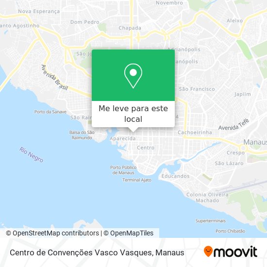 Centro de Convenções Vasco Vasques mapa